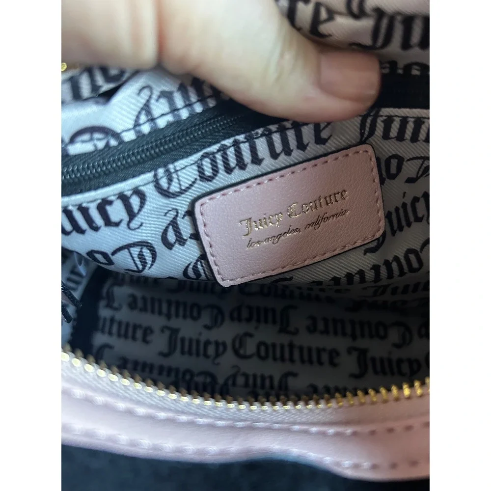 Juicy Couture Satchel Women's Size Med  Black‎ New Rhinestone Butterfly